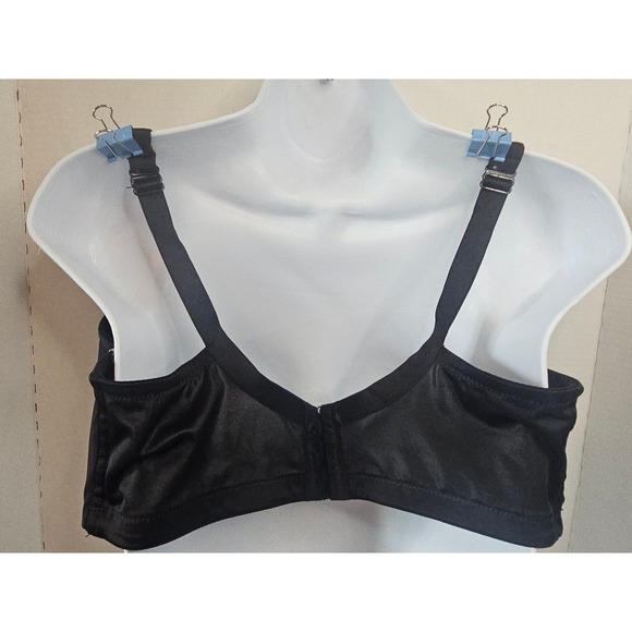 Cacique Smooth Boost Black Leopard Trim Full Coverage Underwire Bra 40F - Picture 4 of 7